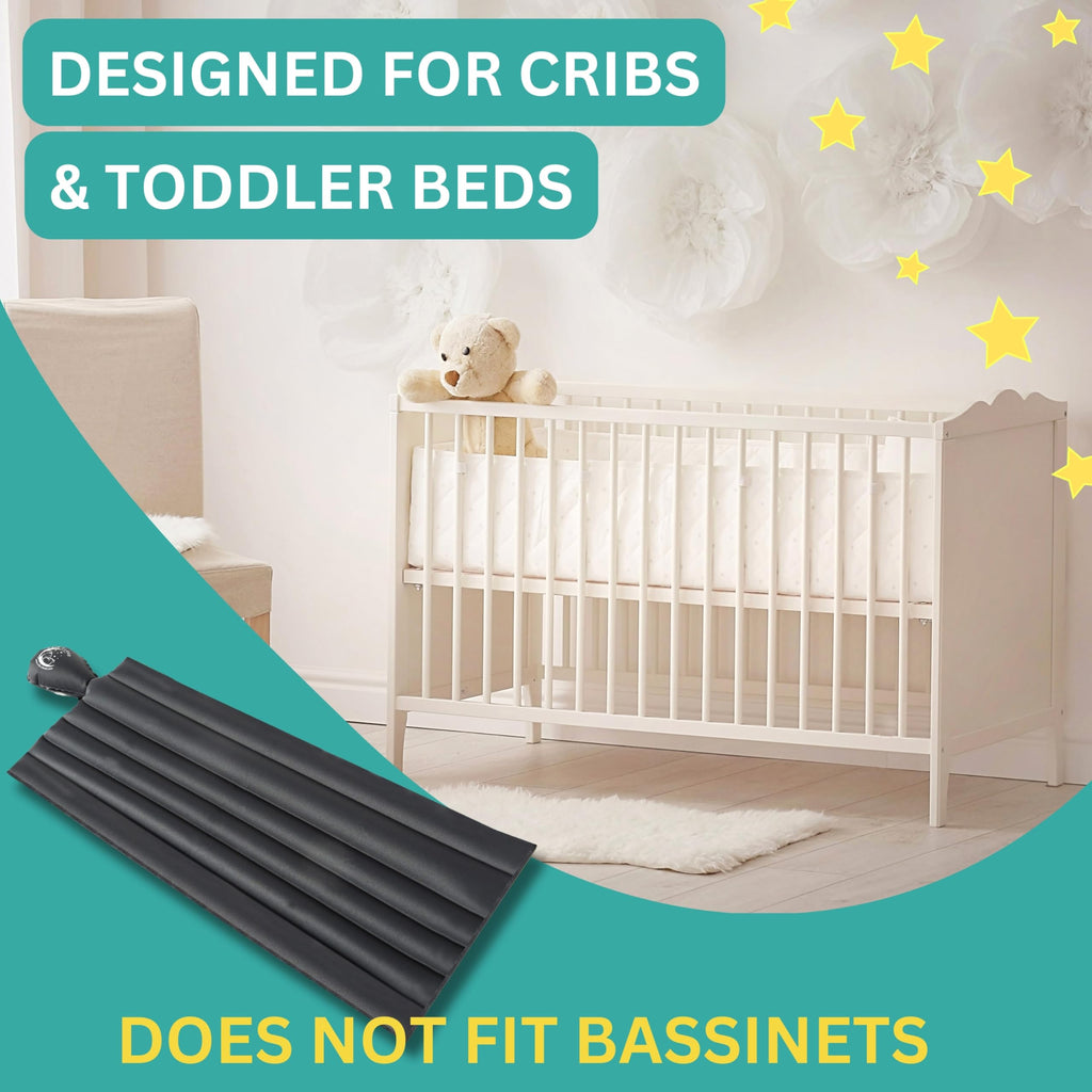 Inflatable crib wedge under mattress support for congested babies